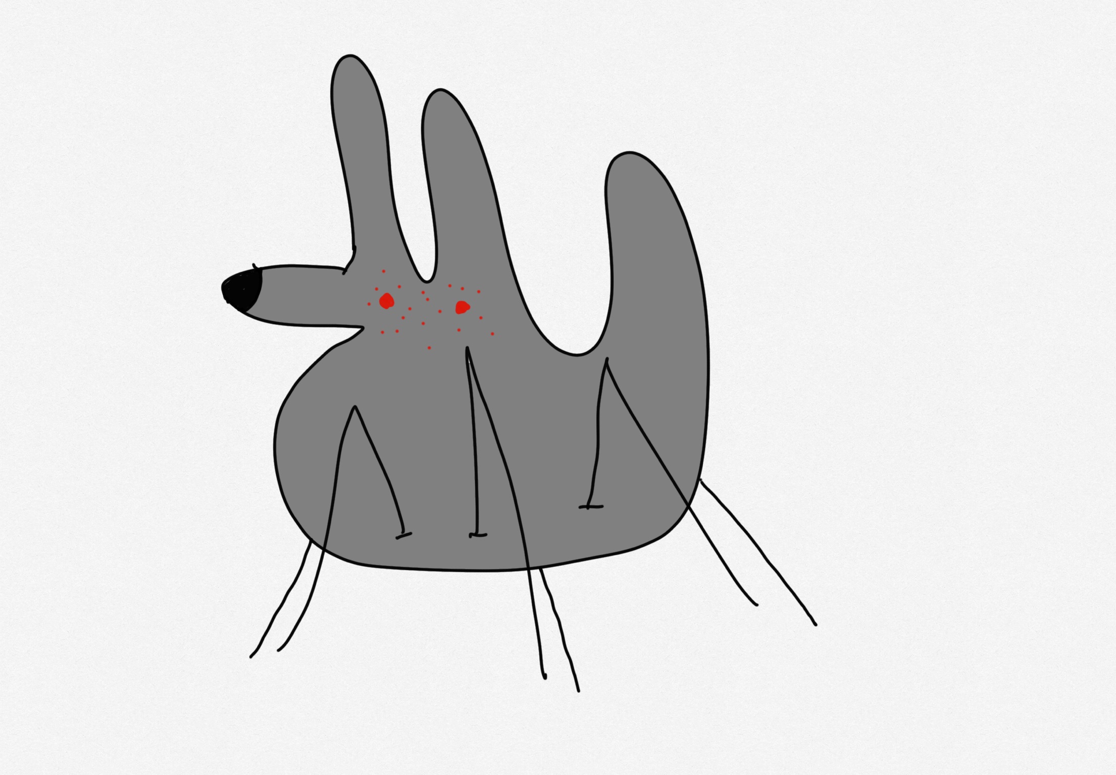 Spider Goober, a gray multi-legged version of Goober